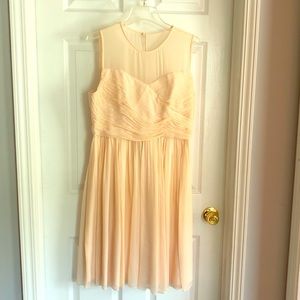J Crew Peach Clara dress sweetheart neckline